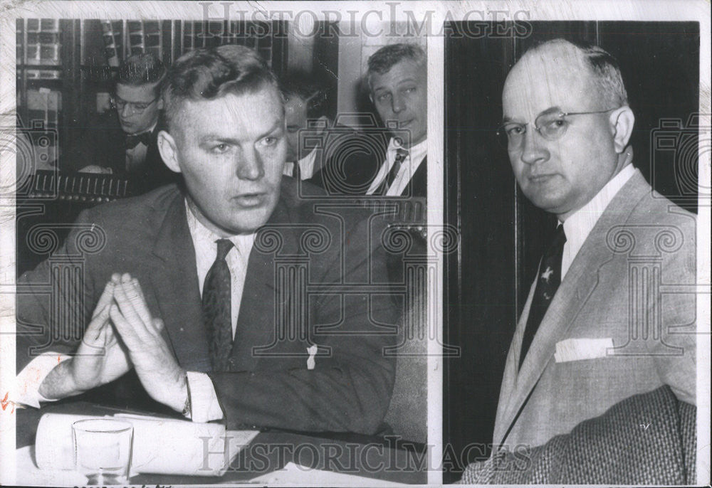 1955 Press Photo GM Quiz Washington Senate William Marshall Chicago Attorney - Historic Images