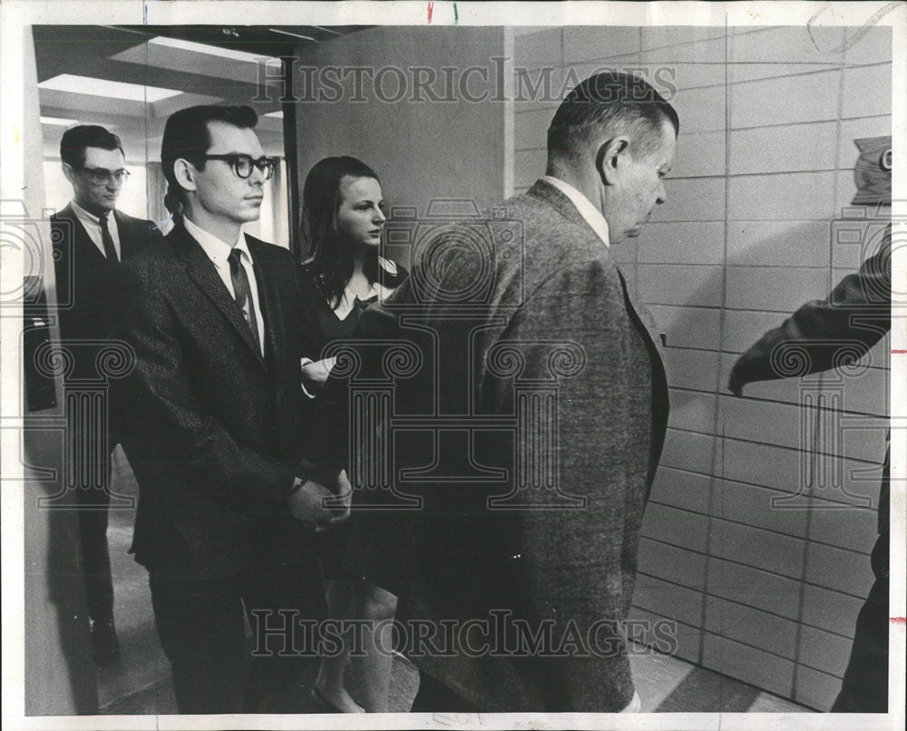 1969 Press Photo DuPage County Robert Marin wife Ethel courtroom kidnap Hillard - Historic Images