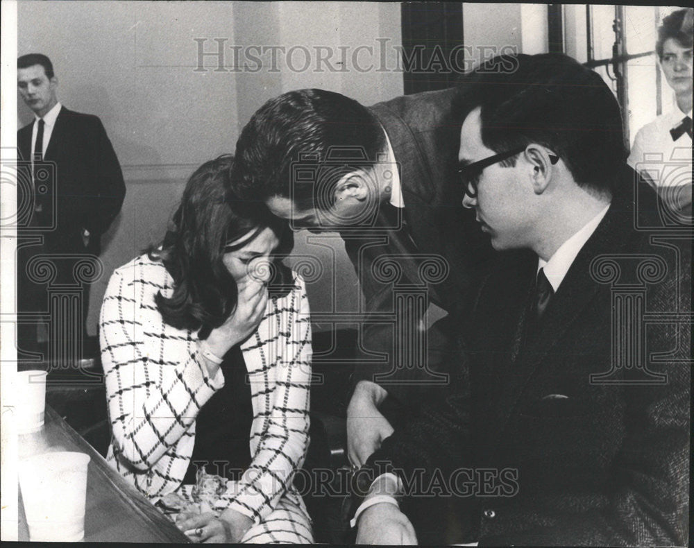 1968 Press Photo Marshall Schwarzbach Ethel Martin felony Court attorney Marins - Historic Images