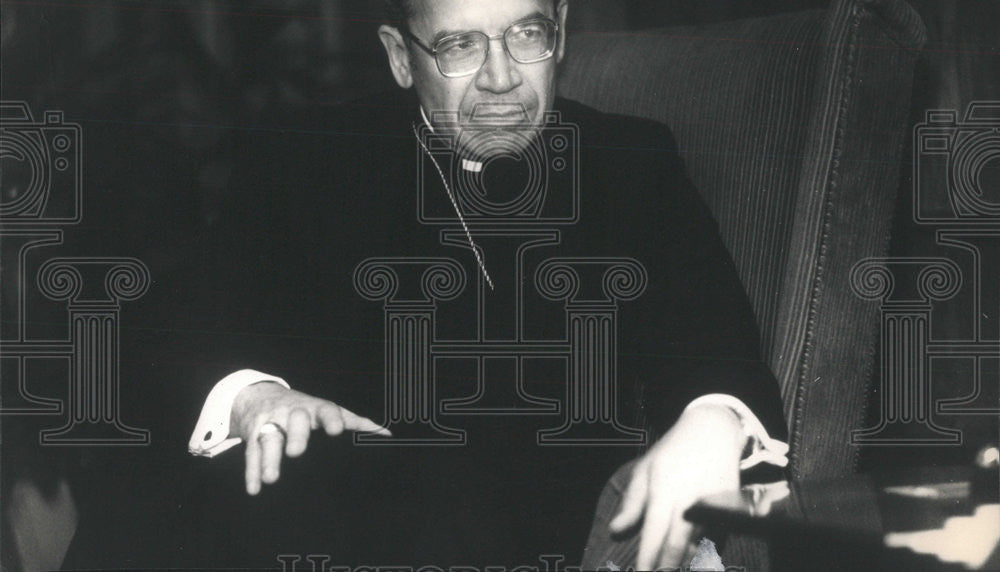 1988 Press Photo Atlanta Archbishop Eugene Antonio Marino - Historic Images