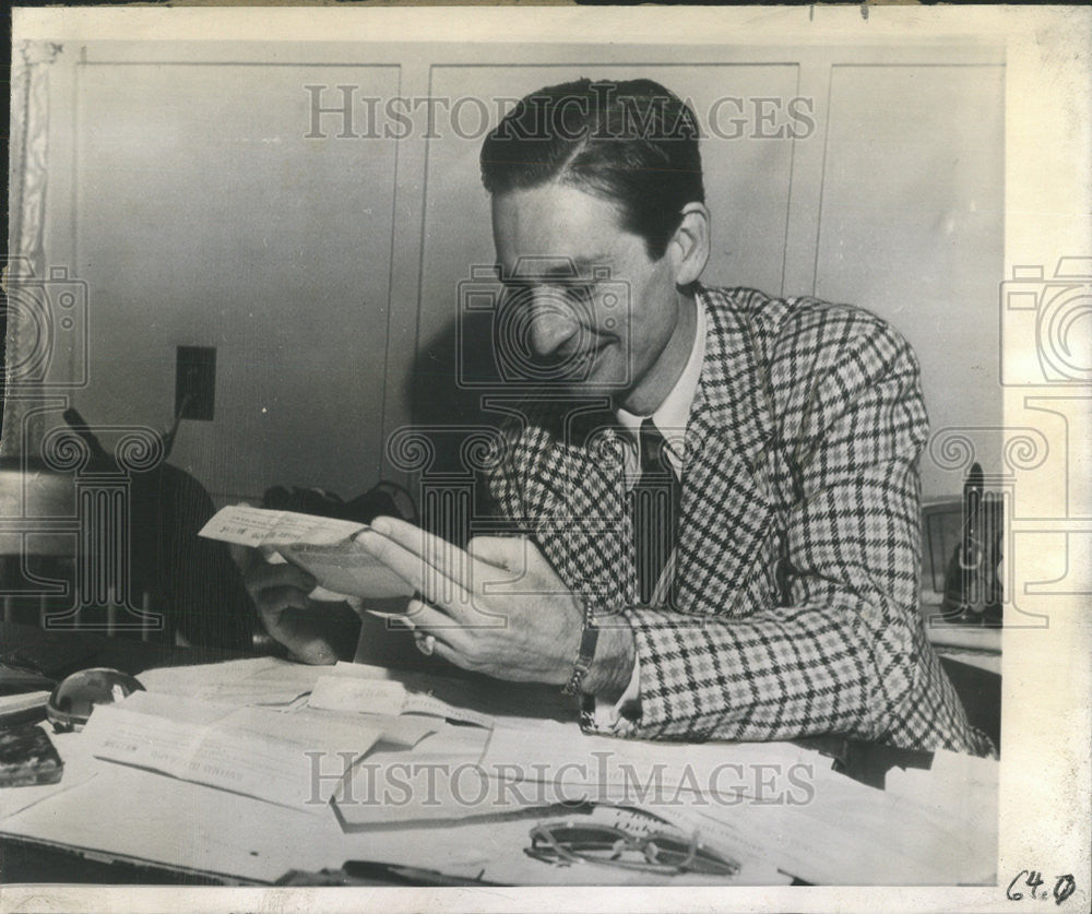 1943 Press Photo Alfred de Marigny Acquitted Murder Sir Harry Oakes - Historic Images