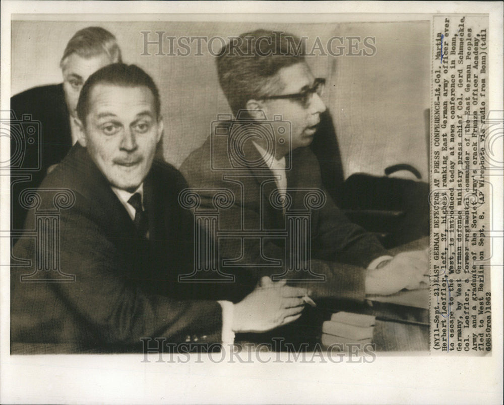 1962 Press Photo Lt. Col. Martin Herbert Loeffler Kast German Army Officer - Historic Images
