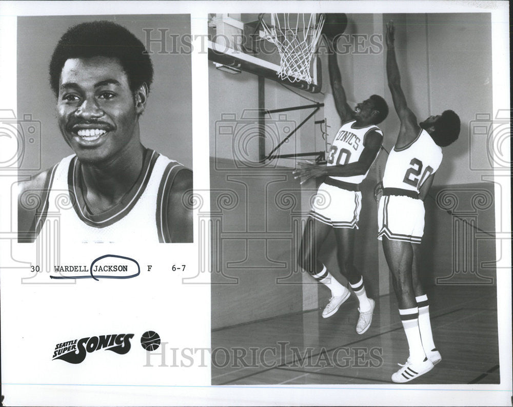 1974 Press Photo Wardell Jackson Seattle Super Sonics basketball - Historic Images