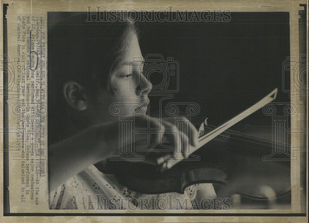 1975 Press Photo Dylana Jenson major Orchestras Costa Rica National heroine Van - Historic Images