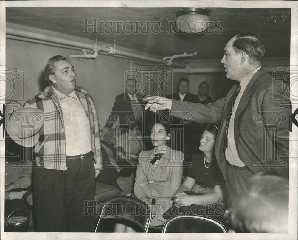 1955 Press Photo Joseph Ludtke County Police Charles Caliendo Melrose McCarron - Historic Images