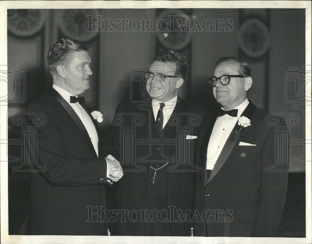 1963 Press Photo Stanley Lucas Joseph McMurray Otto Preisler  Federal Home Loan - Historic Images