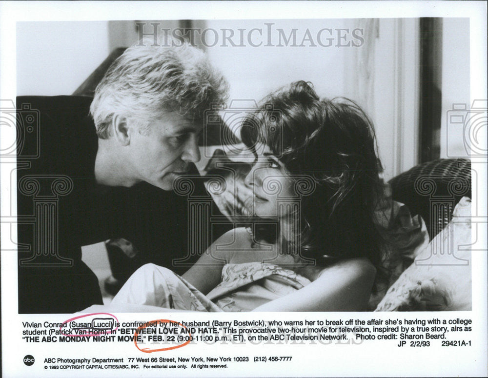 1993 Press Photo Susan Lucci Barry Bostwick Vivian Conrad Patrick Van Horn Love - Historic Images