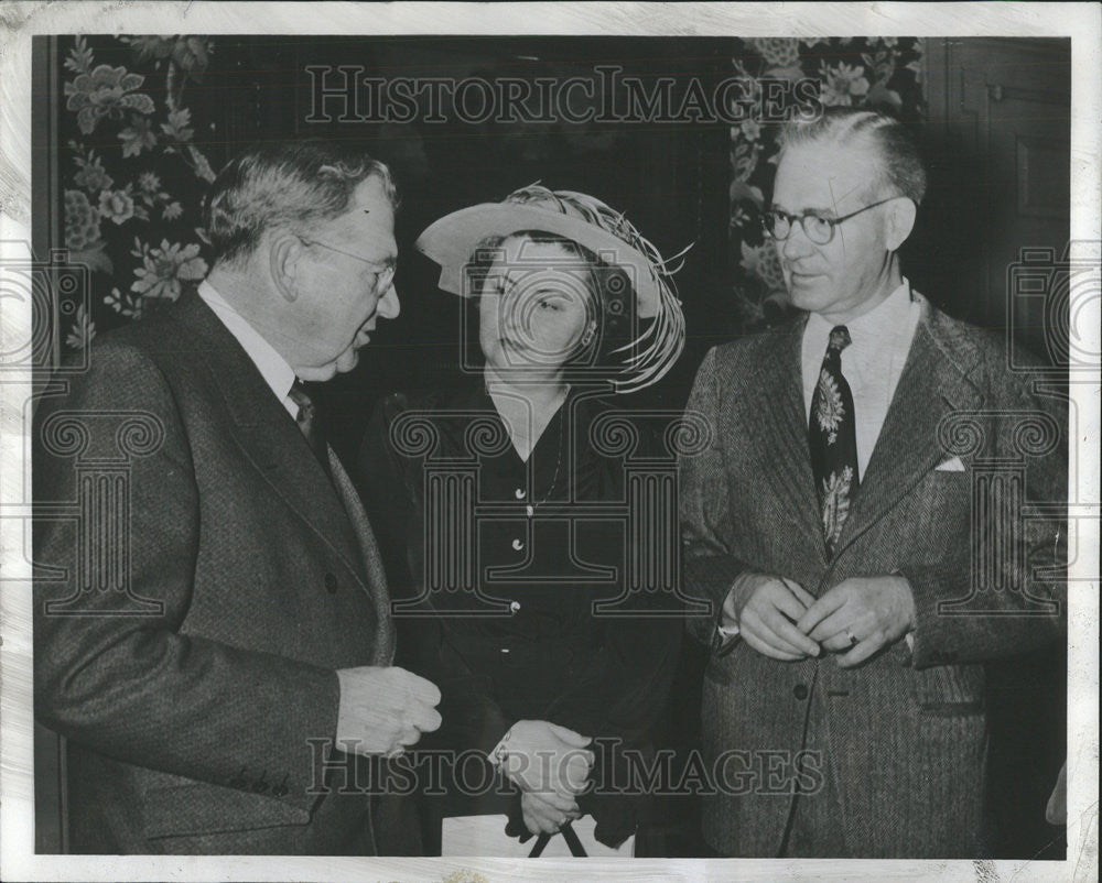 1953 Press Photo Henry parley Rusk Dean Emeritus David Lindstrom George Rural - Historic Images