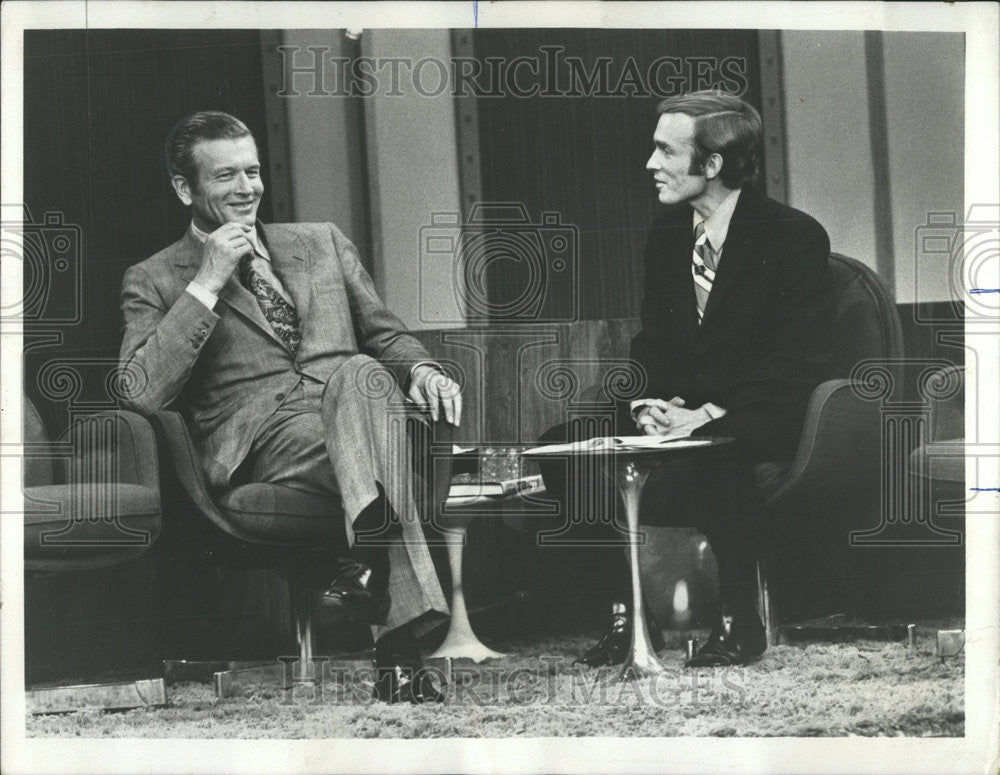 1971 Press Photo New York Mayor John Lindsay Dick Cavett Show - Historic Images