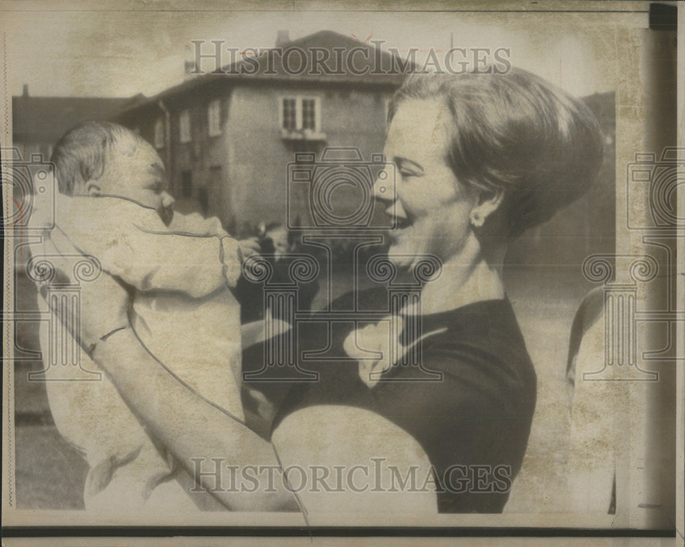 1968 Press Photo Amalienborg Castle Princess Margarethe Danish throne  heires - Historic Images