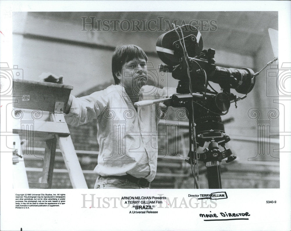 1986 Press Photo Brazil British Science Fiction Fantasy Black Comedy Film Terry - Historic Images