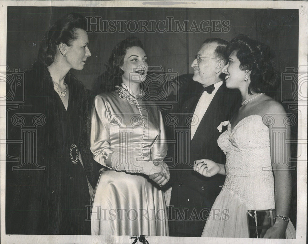 1950 Press Photo Mr. and Mrs. A. M. Lederer Illinois State Society ...