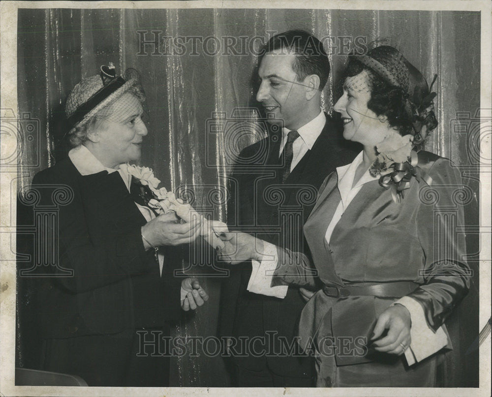 1951 Press Photo Anita Libman Lebeson Pilgrim People Leo Schwartz Jewish author - Historic Images