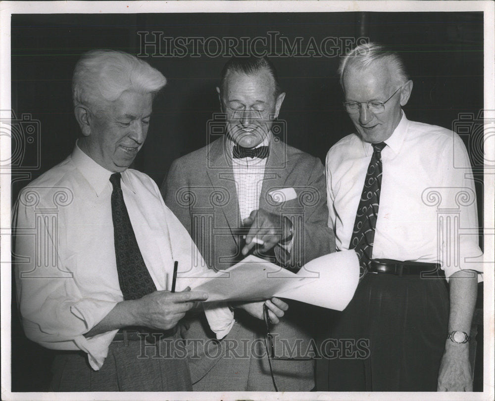 1957 Press Photo Clem Lane  Hal O&#39; Flaherty - Historic Images