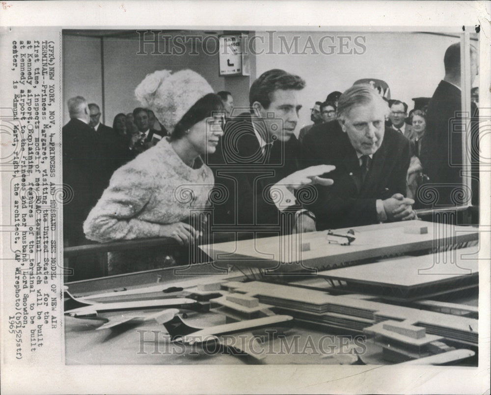 1965 Press Photo Princess Margaret Visiting United States Kennedy Airport - Historic Images