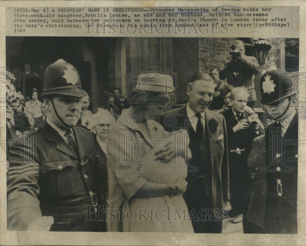 1965 Press Photo Princess Margaretha Sweden Royalty - Historic Images