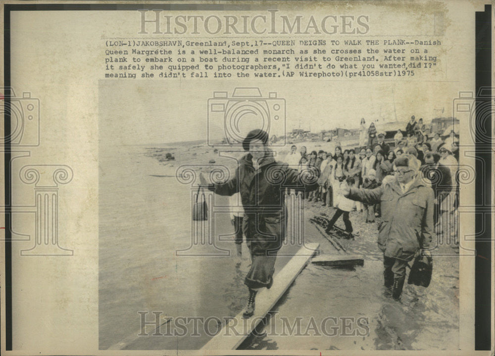 1975 Press Photo Queen Margrethe Denmark Royalty - Historic Images