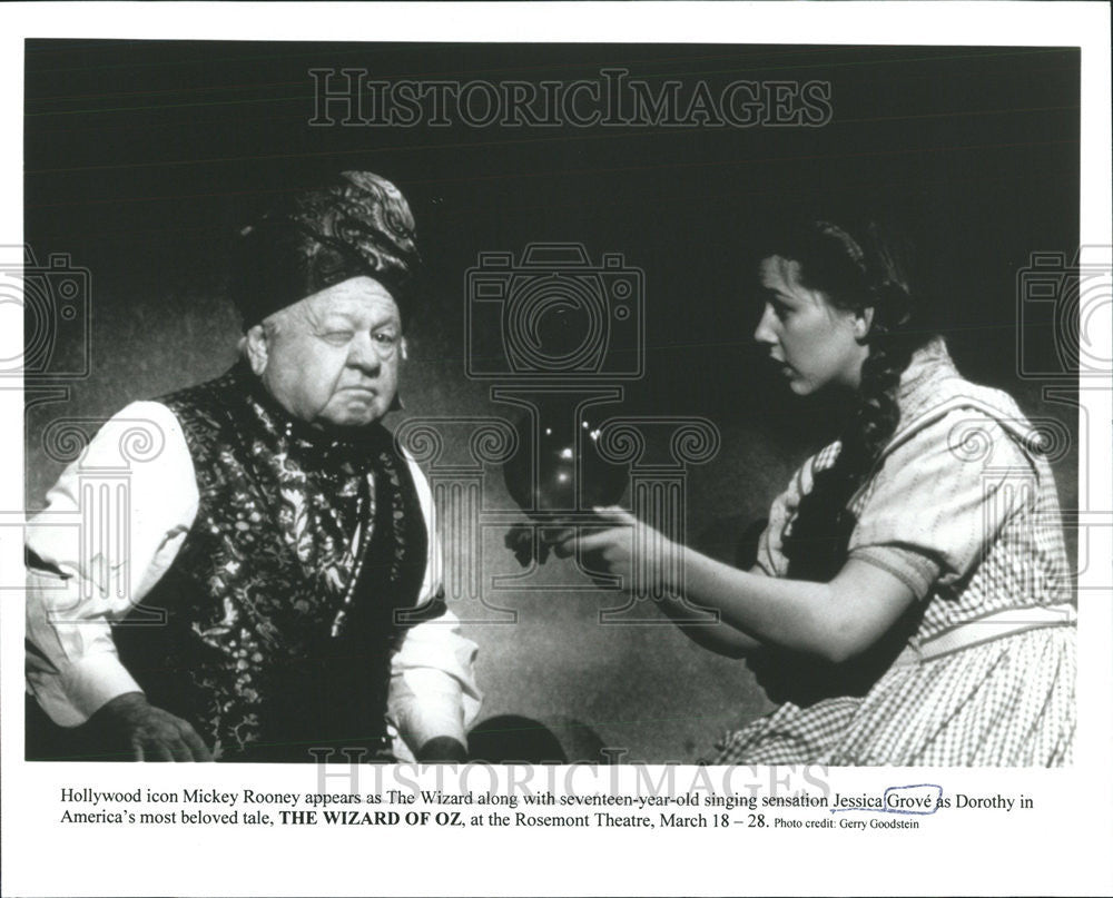 1998 Press Photo Jessica Grove Stage Actress Wizard Oz - Historic Images