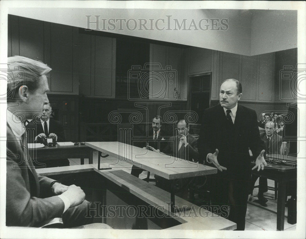 1968 Press Photo E.G. Marshall Preston and Preston Jose Ferrer A Case of Libel - Historic Images