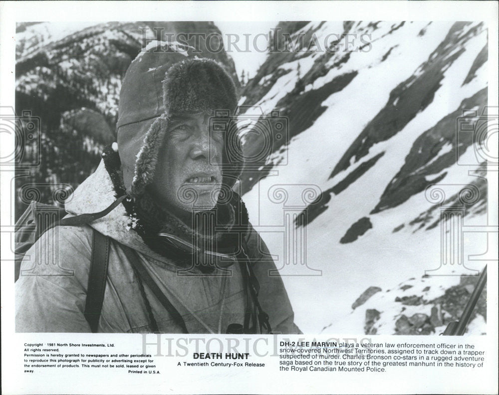 1981 Press Photo Lee Marvin American Film &amp; Television Actor - Historic Images