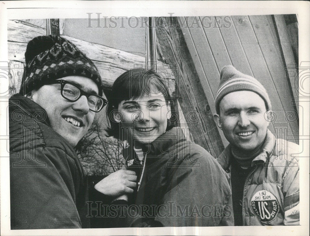 1965 Press Photo Mary Marshall American Alpine Skier - Historic Images