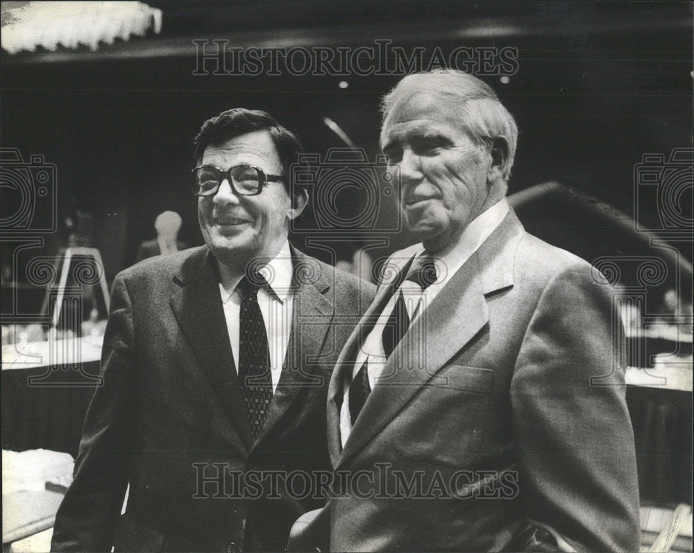 1981 Press Photo Lane Kirkland American Labor Leader &amp; AFL-CIO President - Historic Images