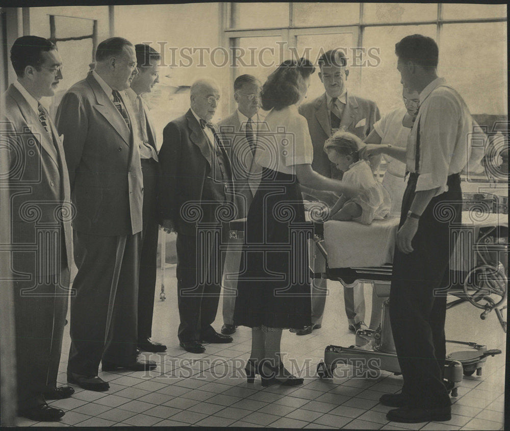 1948 Press Photo Pamela Lamphere 22-month-old child to be operated. - Historic Images