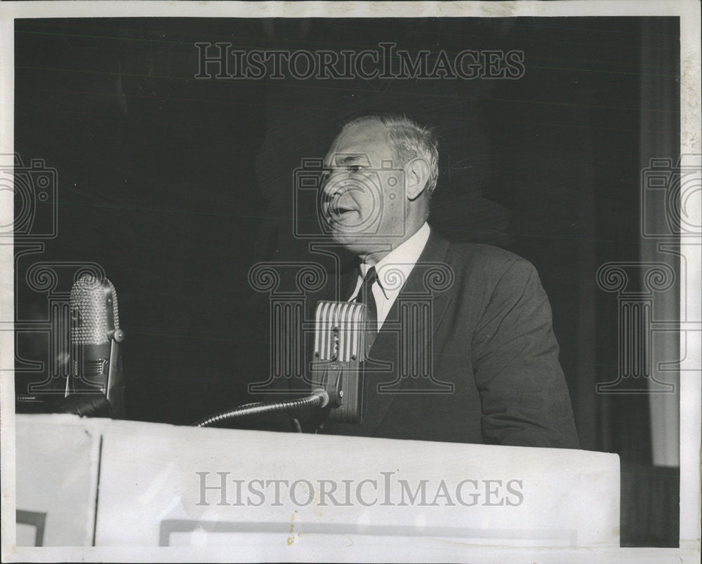 1954 Press Photo Bishop William Martin Dallas President National Conncil Churche - Historic Images