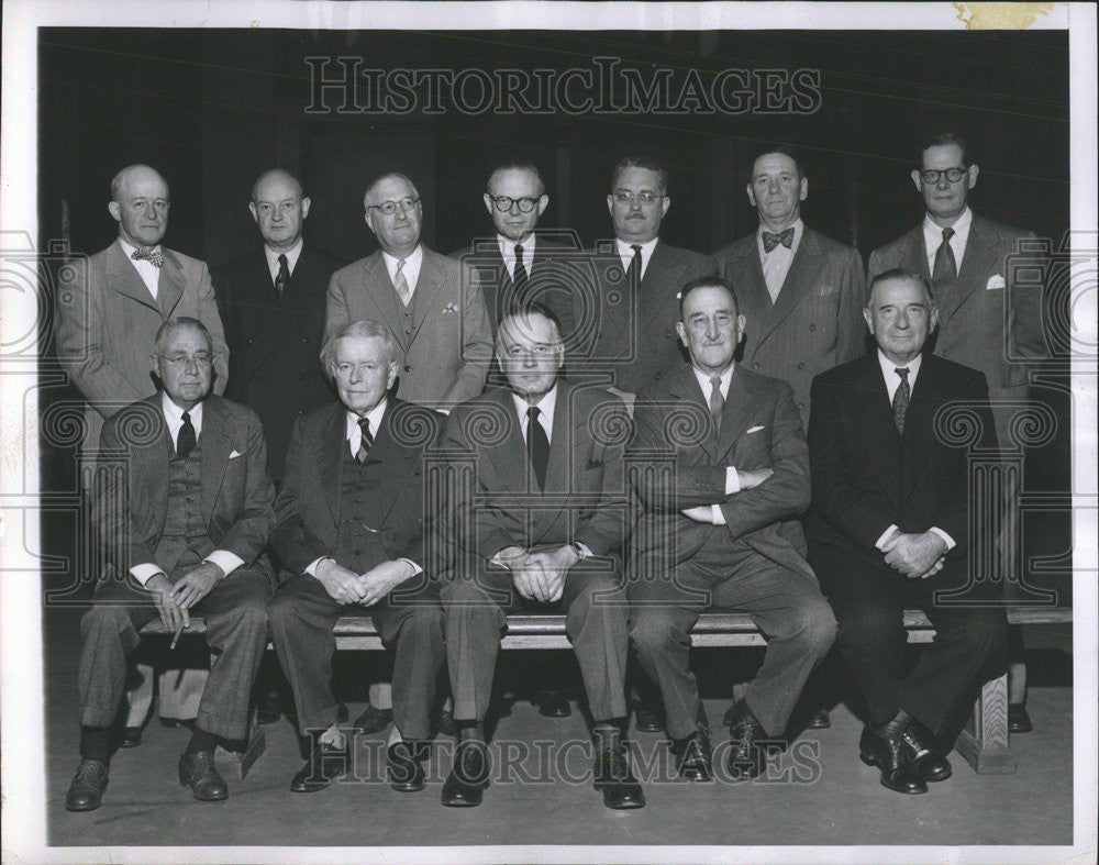 1952 Press Photo American Newspaper publishers Sevellon Brown Dr Kirk Joseph - Historic Images