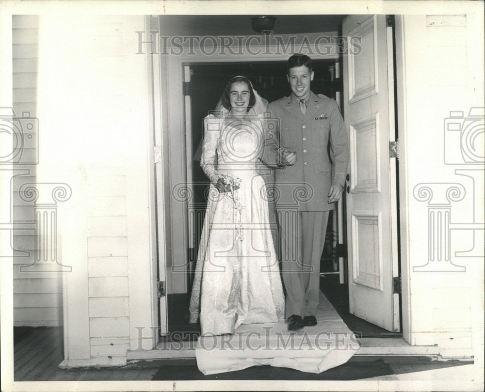 1944 Press Photo Daughter Gilbert Hilton Scribner Married Thompson Kirk Nancy - Historic Images