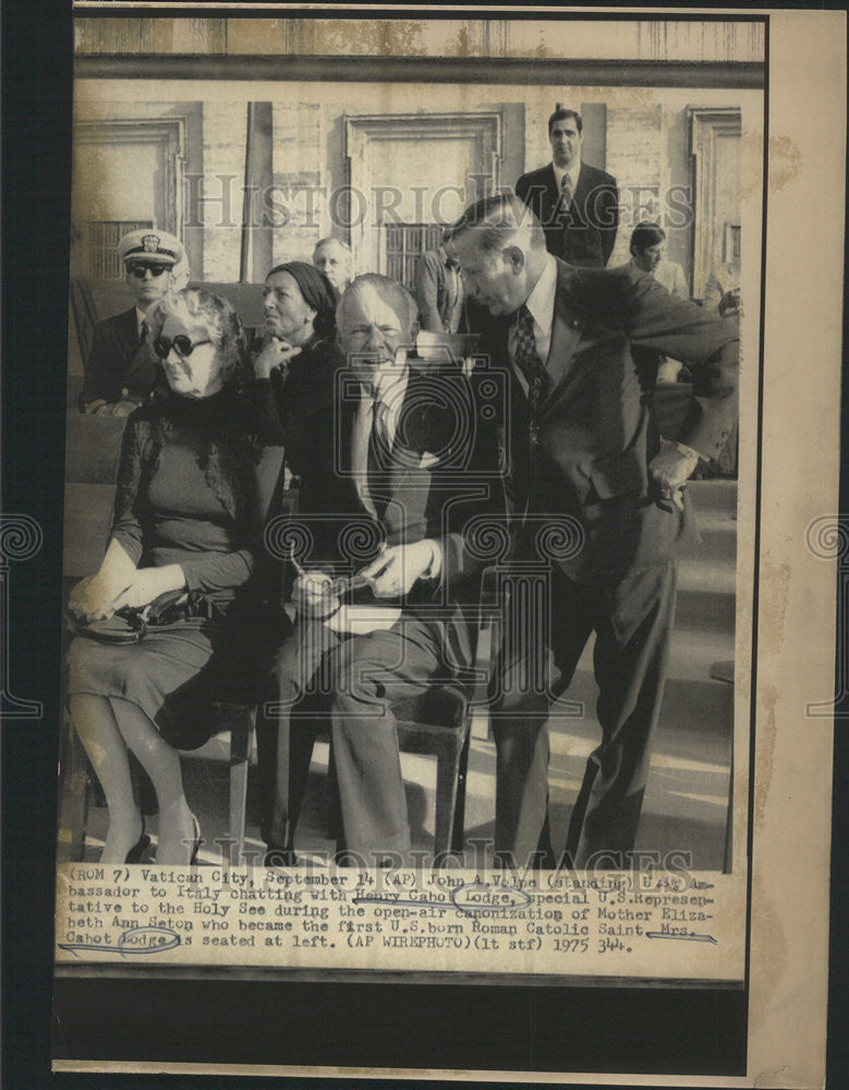 1975 Press Photo United States Politician Henry Cabot Lodge - Historic Images