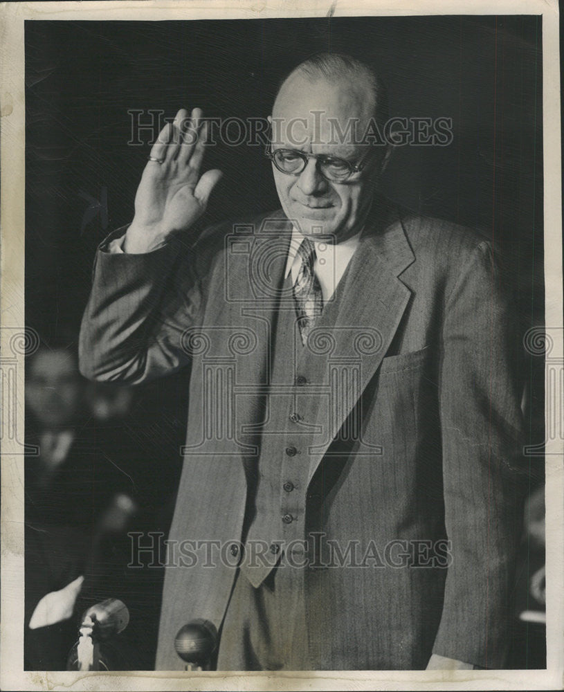 1950 Press Photo Edward Lenz Continental Wire Service Former Employee - Historic Images