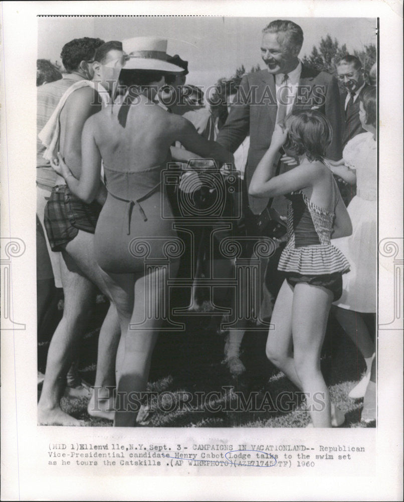 1960 Press Photo Republican Vice-Presidential Candidate Henry Cabot Lodge - Historic Images