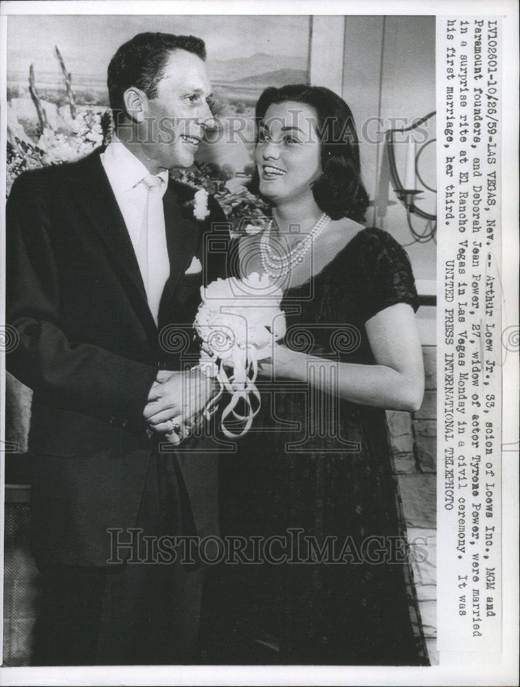 1959 Press Photo Arthur Loew Jr. scion of Loews inc., MGM and Paramount Founders - Historic Images