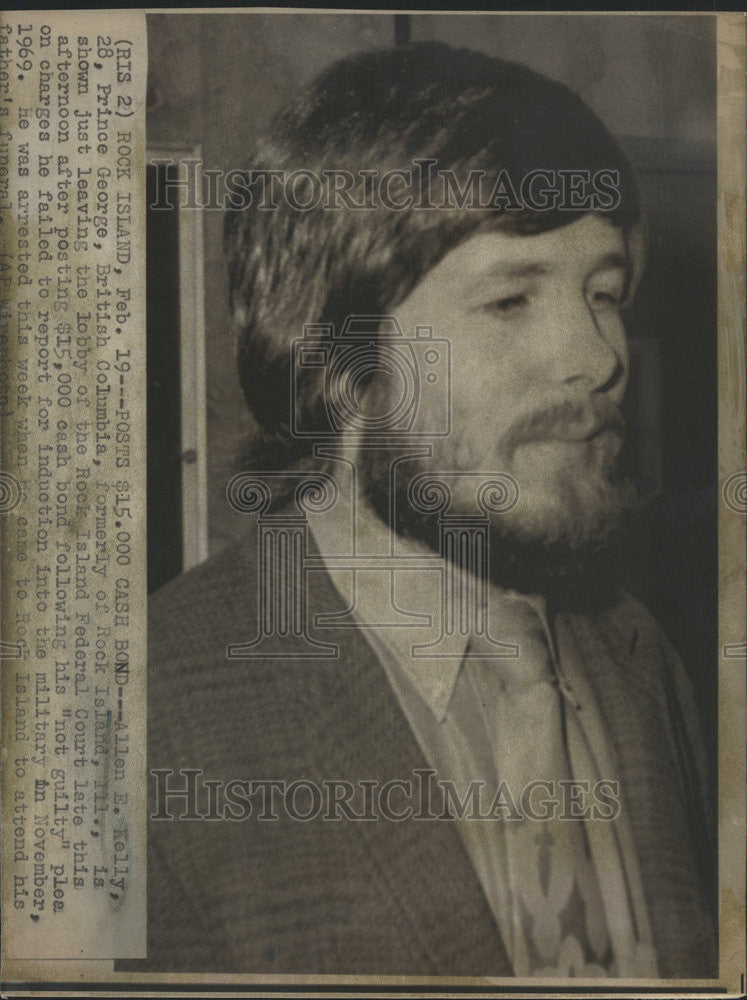 1974 Press Photo Allen Kelly Prince George Columbia Rock Island Federal court - Historic Images