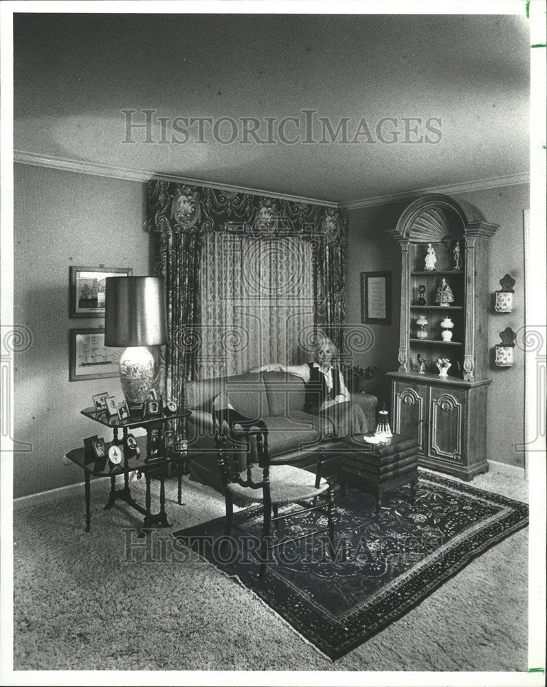 1979 Press Photo Robert Kendlers mansion Master Bedroom Lexington Relax Suite - Historic Images