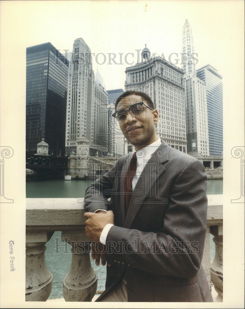 1991 Press Photo Harry Lennix Great Gatsby Bridge Theater wisdom Heartbeat Lori - Historic Images