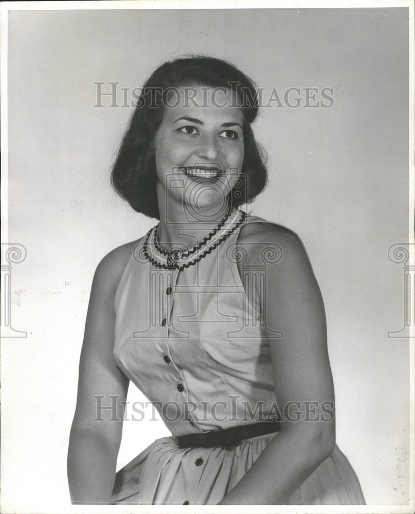 1958 Press Photo Elizabeth Dix Chamberlain daughter Danford Chicago Errett Van - Historic Images