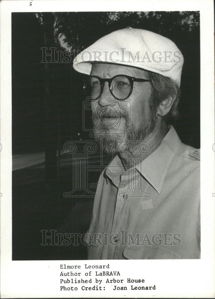 1983 Press Photo Elmore Leonard American Novelist &amp; Screenwriter - Historic Images