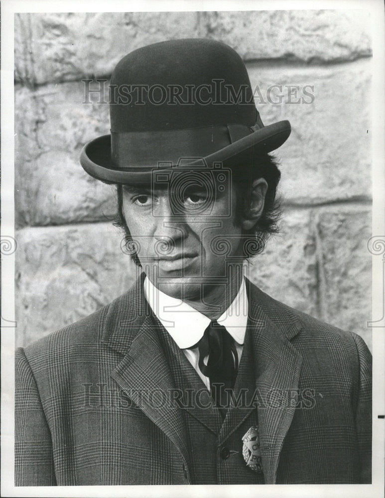 1972 Press Photo Rick Lenz Regular Noble Sheriff Oliver Stamp Crime Ramsey TV - Historic Images