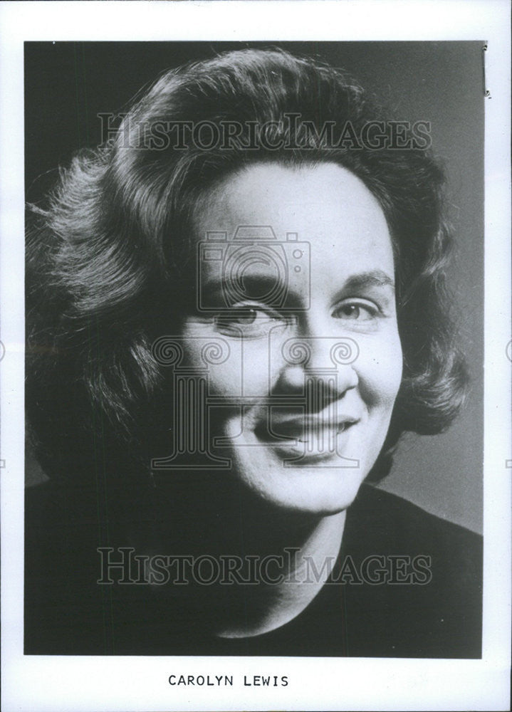 1968 Press Photo CAROLYN LEWIS NEWS REPORTER - Historic Images