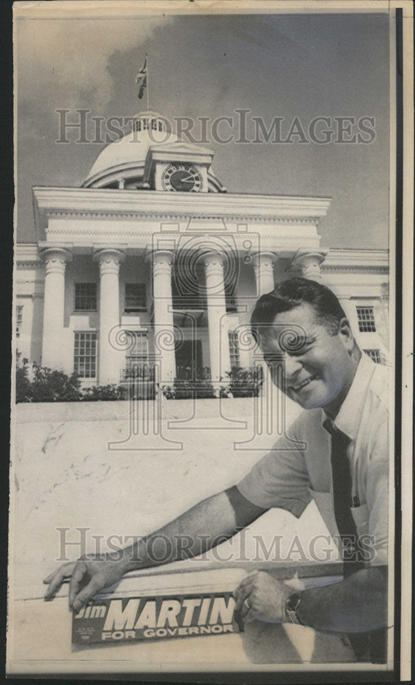 1966 Press Photo Representative James Martin Republican Alabama Governor Race - Historic Images