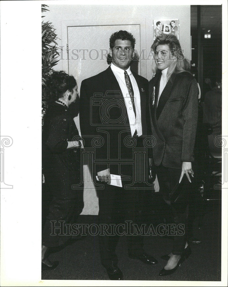 1987 Press Photo Jim Levin/Mary Lloyd/Chicago Film Festival - Historic Images