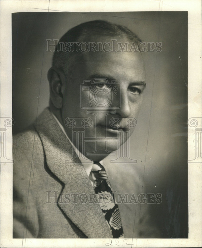 1944 Press Photo John Cummings Metropolitan Chicago Fossier - Historic Images