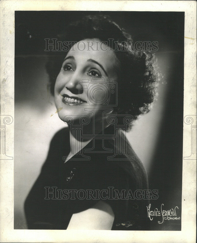 1947 Press Photo Shirley Linder,Chicago dramatic actress,radio,stage and TV - Historic Images