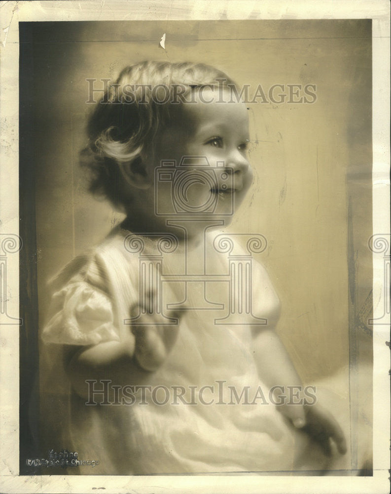 1931 Press Photo Dorothea Bingham Lindsay Baby Portrait - Historic Images