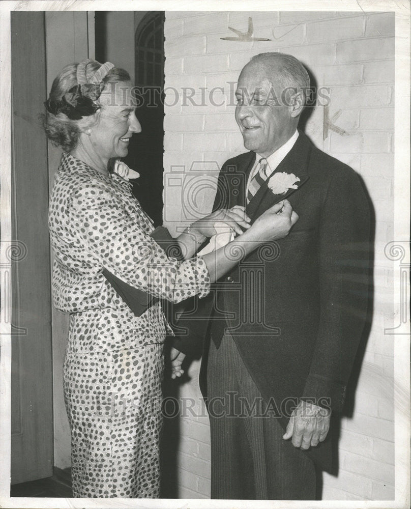 1957 Press Photo Mr. and Mrs. E. Converse Lincoln Chicago Socialites - Historic Images