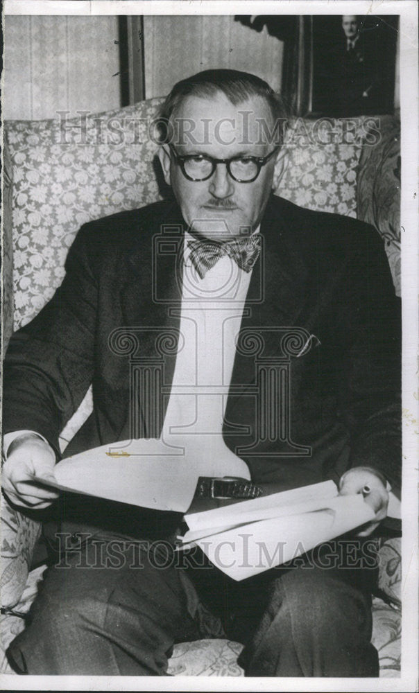 1952 Press Photo Dr. Robert E. Lincoln Massachusetts Medical Society - Historic Images