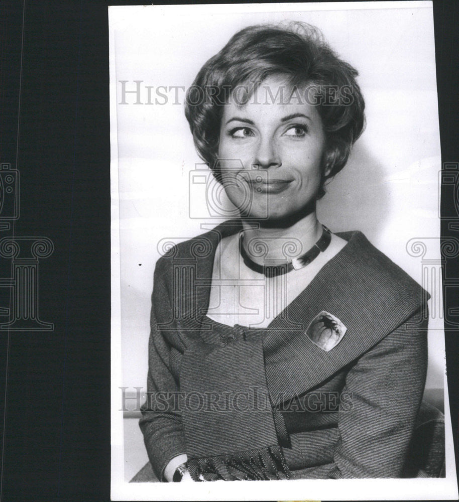 1960 Press Photo Gunnel Lindblom Swedish actress - Historic Images