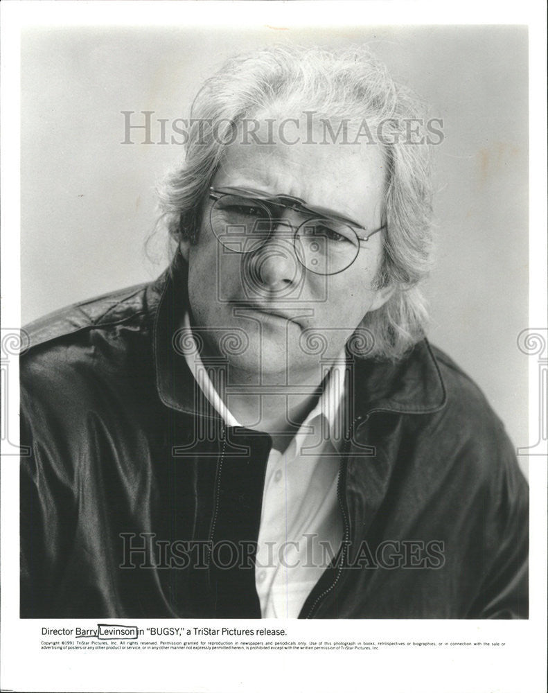 1991 Press Photo Director Barry Levinson Bugsy Movie - Historic Images